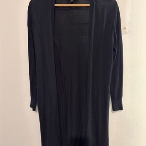 Banana Republic Black Long Open Cardigan